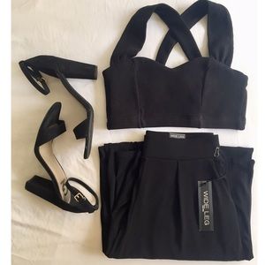 Express High Waist Wide Leg Pants XS NWT